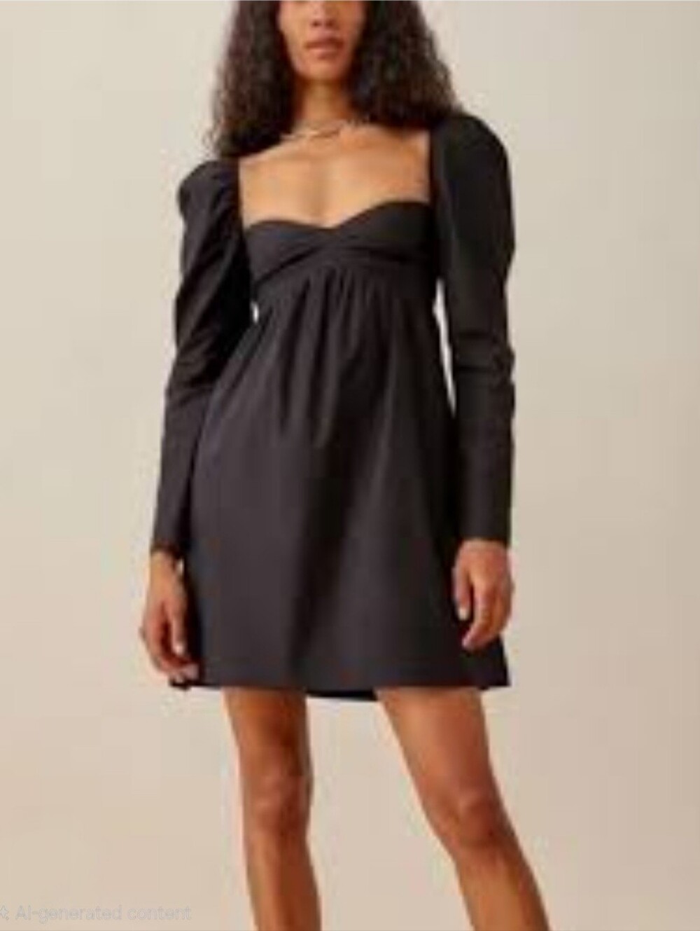 Reformation Kenzi Stretch Organic Cotton Poplin Mini Dress Babydoll Romantic. 8